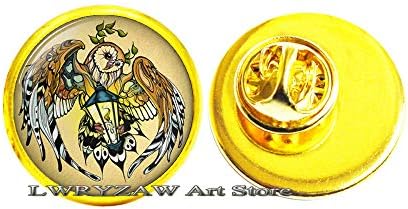 BAYKUŞ Pin baykuş Broş Beyaz baykuş Takı Broş onun için Sanat Hediyeler Onun için Erkekler için Sanat Hediyeler, M285