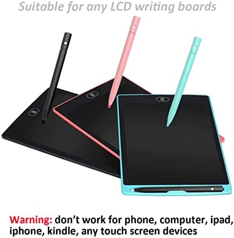 IMAGEFLY 4.5 İnç Yedek Stylus cetvel kalemi Elastik Halatlar ile Boogie Kurulu LCD yazma tableti (2 Paket-Pembe /