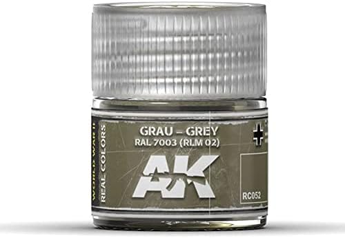 AK Gerçek Renkler RC052 Gri-Gri RAL 7003 (RLM 02) (10ml)