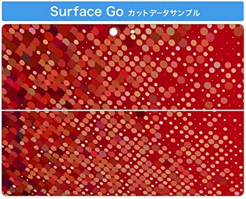 ıgstıcker Çıkartması Kapak Microsoft Surface Go/Go 2 Ultra İnce Koruyucu Vücut Sticker Skins 000538 Kırmızı Nokta