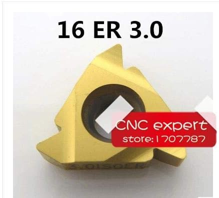 FİNCOS 16ER 3.0 ISO Harici Endekslenebilir Tungsten karbür vida çekme Torna Ekler SER Dişli Torna Tutucu