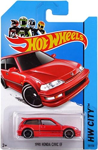 2014 Sıcak Tekerlekler Hw Cıty-1990 Honda Cıvıc EF-Kırmızı