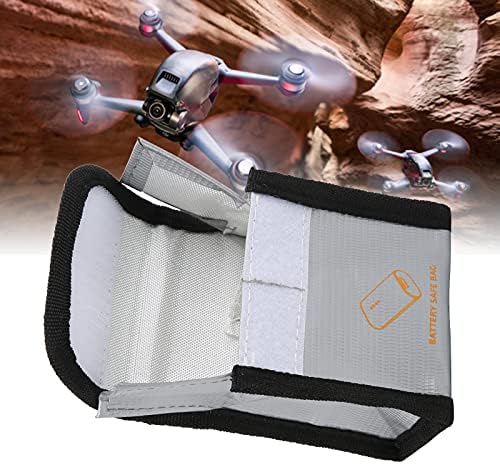 FPV Combo için 01 pil kutusu, lityum pil güvenli çanta Pil patlamaya dayanıklı çanta ısıya dayanıklı FPV Drone için