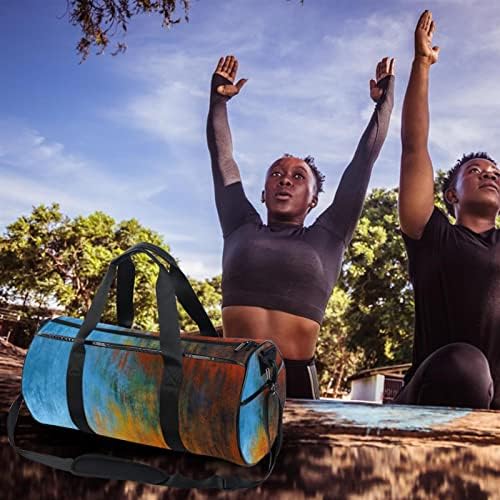 MaMacool Arka Plan Doku Desen Spor Omuz Taşıma Çantası kanvas Seyahat Çantası Spor Salonu için Spor Dans Seyahat Haftasonu
