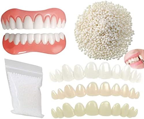 Üç Geçici Diş Tamir Takımı, Termal yapıştırma Aksesuarları Boncuk Kadın kaplamaları Üst ve Alt Dişler Güzellik Dişleri