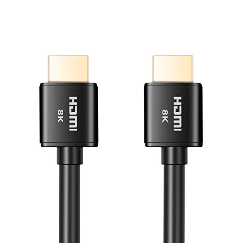 Alıcının Noktası Ultra Yüksek Hızlı HDMI 2.1 Kablo CL3 Anma Dinamik HDR 1.8 M (6ft) 8K 120Hz, 48Gbps, eARC(Siyah CL3