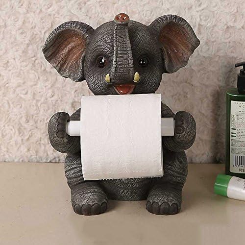 WCBİNG Sevimli Masaüstü Dikey Ev kağıt havlu askısı rulo kağıt havlu tutucu Reçine Hayvan Görünüm Yaratıcı tuvalet