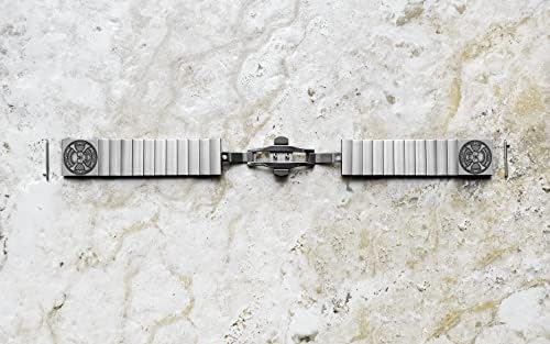 NİCKSTON Kazınmış Kayış Bandı 22mm 24mm 25mm Genişlik Pabuçları Geleneksel Rahat Lüks Saatler ve Akıllı Saatler Gümüş