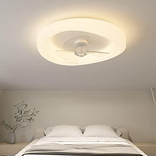 DLSıxYı LED Fan tavan lambası kısılabilir tavan vantilatörü Uzaktan Kumanda ile sessiz Fan kolye ışık yatak odası