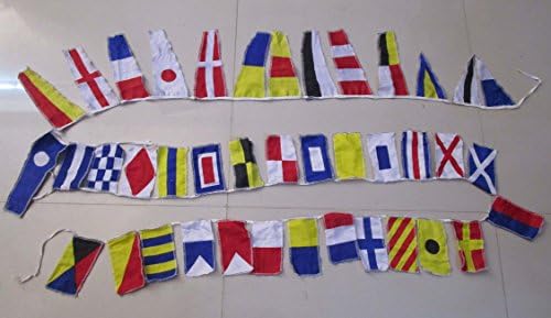 Pirinç Nimet Deniz Donanması Kiraz kuşu Sinyal bayrakları-Denizcilik / deniz / tekne / yat / Plaj Partisi Deniz dekoru: