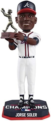 Jorge Soler Atlanta Braves 2021 Dünya Serisi Şampiyonları MVP Bobblehead MLB