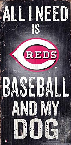 Major League Baseball Cincinnati Reds Unisex Colorado Rockies Beyzbol ve Köpeğim İşareti, Takım Rengi, 6 x 12
