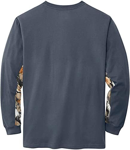 Efsanevi Whitetails Erkek Backcountry Uzun Kollu Kamuflaj T-shirt - Casual Crewneck Kazak Düzenli Uyum