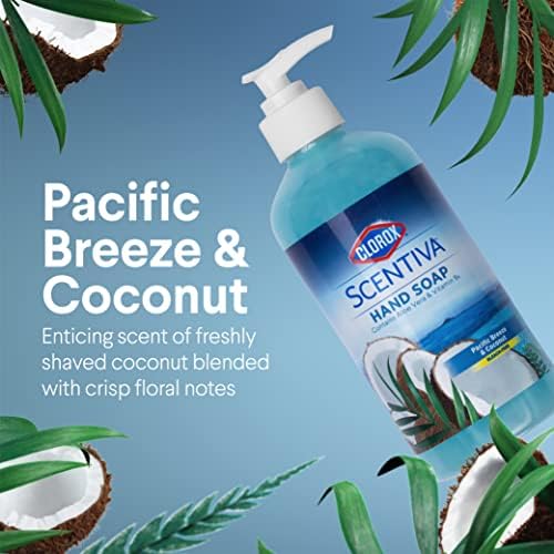 Clorox Scentiva Sıvı El Sabunu ve Dolumu | Aloe Vera ve B5 Vitamini ile Elde Yıkama | Pasifik Esintisi ve Hindistan