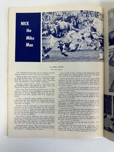 16 Ekim 1964 Boston Patriots AFL Futbol Programı vs Oakland Raiders VG-EX + - NFL Programları