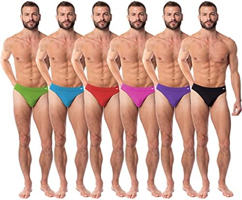 AMERİKAN CENNET erkek 6 Paket Tanga İç Çamaşırı / T-Geri Mikro Fiber Streç Egzersiz Aktif Bikini Thongs
