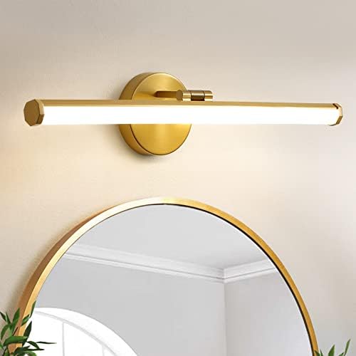 KAISITE banyo ışık fikstür üzerinde ayna - altın Vanity ışık fikstür 18 W 4000 K açı ayarlanabilir 22 inç LED Modern