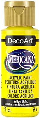 DecoArt Parlak Sarı, Americana Akrilik Boya, 2 Ons, 2 oz, 2 Fl Oz
