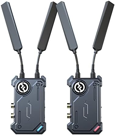 Hollyland Cosmo C1 Kablosuz SDI / HDMI İletim Sistemi Paketi, 2'li Paket Şarj Edilebilir 3350mAh NP-F570 Pil, LCD