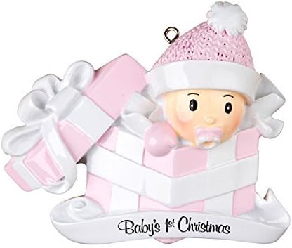 Mevcut Kişiselleştirilmiş Noel Ağacı Süslemesinde Polar X Kız Bebek