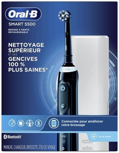 Oral-B Smart 5500 Elektrikli Şarj Edilebilir Diş Fırçası, Siyah