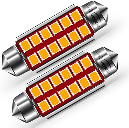 Ruıandsıon 36mm LED kubbe ışık Ampul DC 6V 2835 12SMD cips Canbus Hata Ücretsiz 6418 DE3423 C5W LED feston lamba ampuller