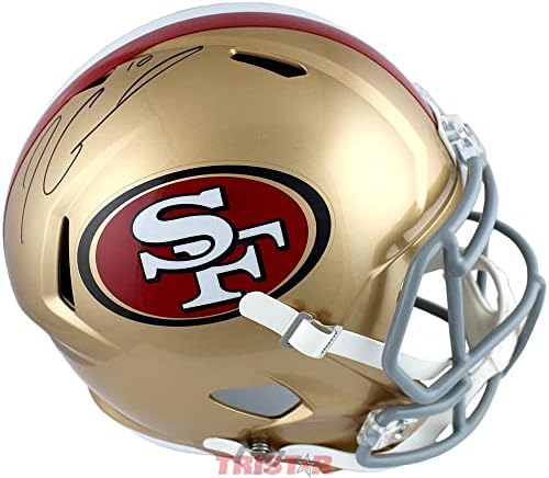 Jimmy Garoppolo İmzalı San Francisco 49ers Tam Boy Kopya Hız Kaskı-İmzalı NFL Kaskları
