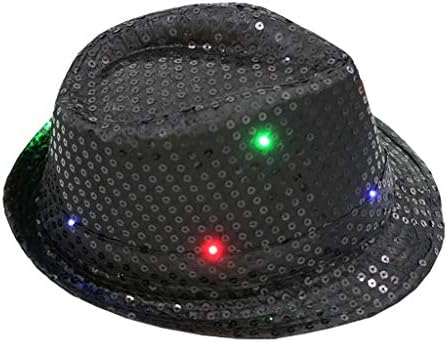 Pullu ışık dans Unisex Led fantezi parti yanıp sönen renkli şapka elbise beyzbol kapaklar Vs kafa bandı