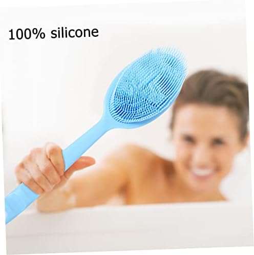 İyileştirilmiş Silikon Banyo Fırçası Silikon Vücut Fırçası Banyo Arka Fırçası Silikon Yıkayıcılar Sırt Masaj Fırçası