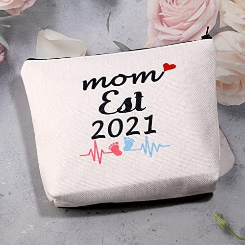 MBMSO Anne Est 2021 Hediyeler Anne Makyaj Çantası Yeni Anne Hediyeler Anne Hediye olmak Anne kozmetik çantası (anne