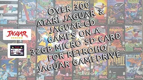 Oyun Sürücüsü 32GB Micro SD Kart-300 + Atari Jaguar ve Jaguar CD Oyunları-Tak ve Çalıştır Önceden Yapılandırılmış