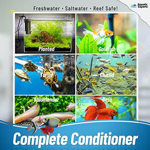 TankFirst Complete Aquarium Water Conditioner - Balık Suyu Kremi, Kloru, Kloraminleri Anında Giderir ve Amonyağı Balık