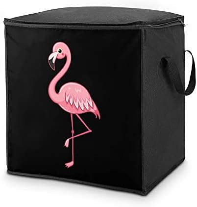 Sevimli Güzel Pembe Flamingo Büyük vakumlu depolama çanta düzenleyici Kutusu Fermuar Üst Giysi Yastık Yorgan