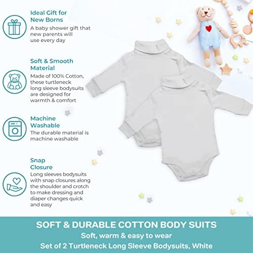 Spasilk Erkek Bebek 2'li Paket Balıkçı Yaka Uzun Kollu Elbise