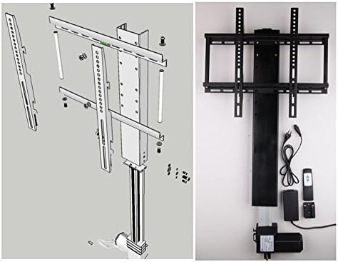 CGOLDENWALL Otomatik Yüksekliği Ayarlanabilir TV asansörü TV asansörü TV askısı Braketi montaj Braketleri ile 26-60