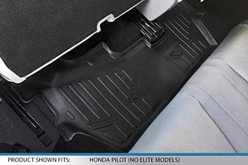 MAXLİNER Özel Fit Paspaslar 3 Satır Astar Seti Siyah -2021 Honda Pilot 8 Yolcu Modeli (Elite Modelleri)