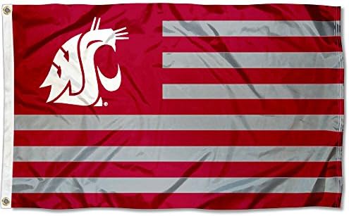 Washington Eyaleti Cougars Yıldızlar ve Çizgiler Ulusal Bayrak