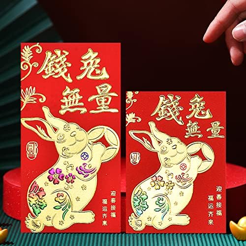 NİHEWO 48 ADET Çin Kırmızı Zarflar,Şanslı Para Zarfları,Bahar Şenliği Düğün Doğum Günü için Çin Yeni Yılı Ay Hong