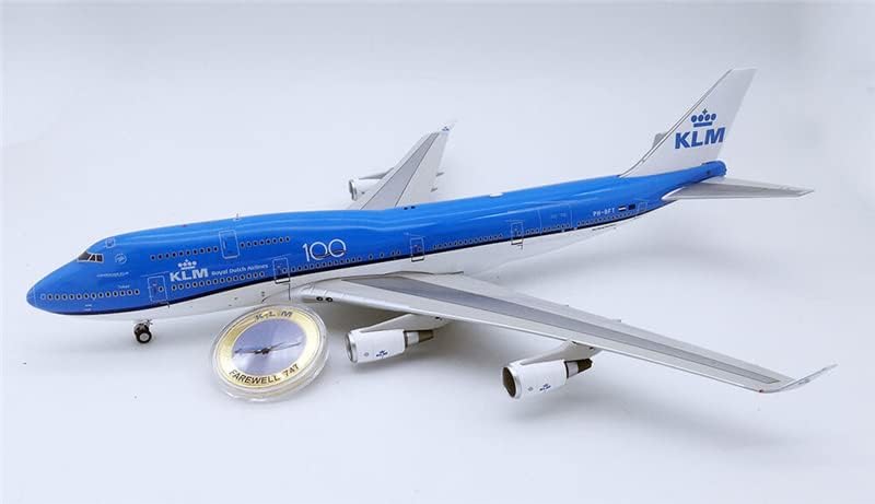 Uçak içi 200 KLM Boeing 747-400 için PH-BFT Standı ve Koleksiyoncular Sikke Sınırlı Sayıda 1/200 DİECAST Uçak Önceden