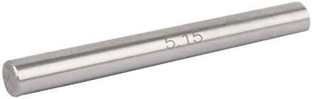 X-DREE 5.15 mm Çap +/-0.001 mm Tolerans 50mm Uzunluk GCR15 Silindir Pimi Ölçer Ölçer(5.15 mm Çap + / -0.001 mm Tolerans