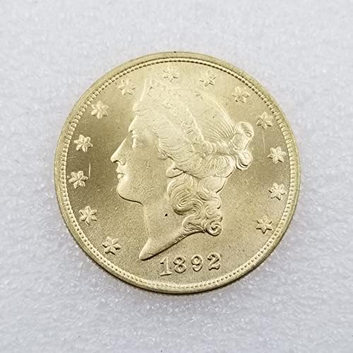 QİNGFENG Antika El Sanatları 1892 CC Baskı Amerikan altın madalyonlar Yabancı Gümüş Dolar Gümüş Mermi