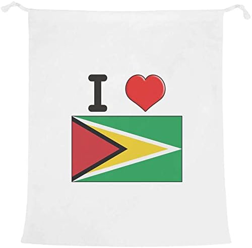 Azeeda' Guyana'yı Seviyorum ' Çamaşır/Yıkama/Saklama Çantası (LB00021965)