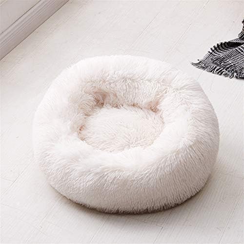 DEKIKA Güzel Büyük pet Yatak, kabarık Pet Yatak Mat Yumuşak Sıcak Kış Pet Yuva Köpekler Kediler için Kapalı Beyaz