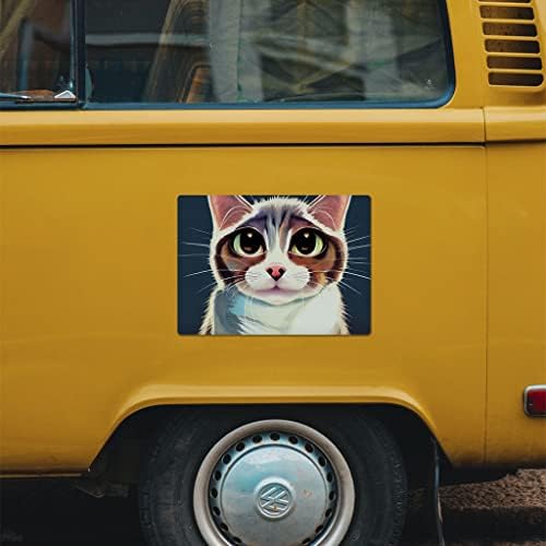 Karikatür Kedi Araba Mıknatısı 2 adet - Anime Araba Mıknatısı-En iyi etiket