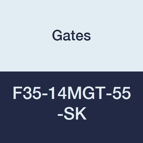 Gates F35-14MGT-55-SK GT 2 PowerGrip Gri Demir Dişli, 14mm Zift, 35 Oluk, 6.141 Zift Çapı, 1/2 ila 2-1/2 Delik Aralığı,