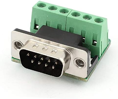X-DREE DB9 9-Pin Erkek adaptör plakası RS232 6 Konumlu Terminal Sinyal Modülü (DB9 adaptör plakası maço de 9 pin RS232