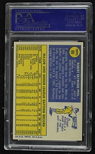 1970 Topps 99 Bobby Pfeil New York Mets (Beyzbol Kartı) PSA PSA 8.00 Mets