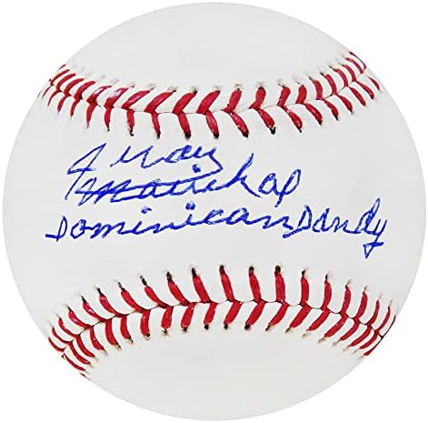 Juan Marichal, Dominikli Züppe İmzalı Beyzbol Toplarıyla Rawlings Resmi MLB Beyzbolunu İmzaladı
