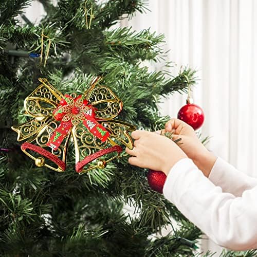 Yetişkinler için Vitray Kitleri Noel Noel Süslemeleri Noel Ağacı Kolye Süsleri Çift Çan Sahne Düzeni Vitrin Tatil