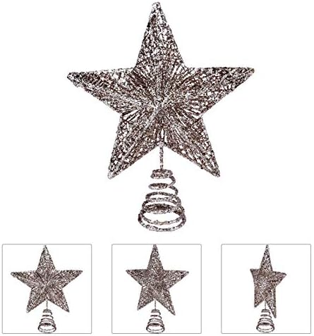 Didiseaon yılbaşı dekoru Yılbaşı Ağacı Topper Yıldız Yılbaşı Ağacı Altın Yıldız Treetop Simli Yıldız Noel Ağacı Topper